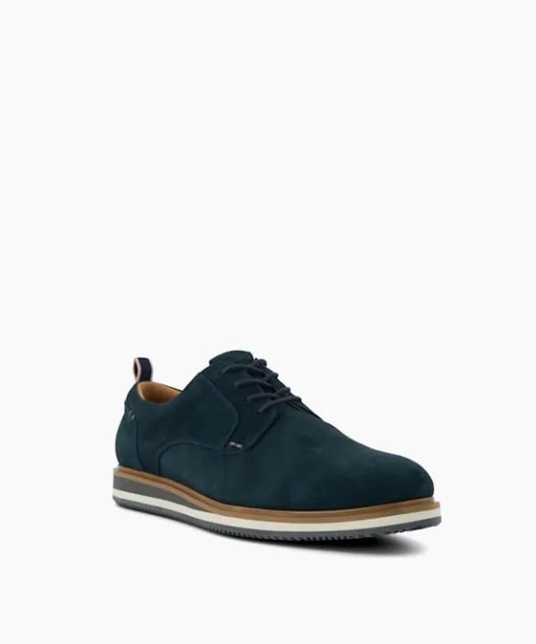 Dune London Casual Shoes Blaksley Navy Wide Fit Nubuck Hybrid Shoes Dune London Blue 8211 Men
