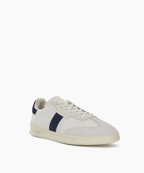 Dune London Casual Shoes Htr Aera White Court Leather LaceUp Trainers Dune London White 8211 Men