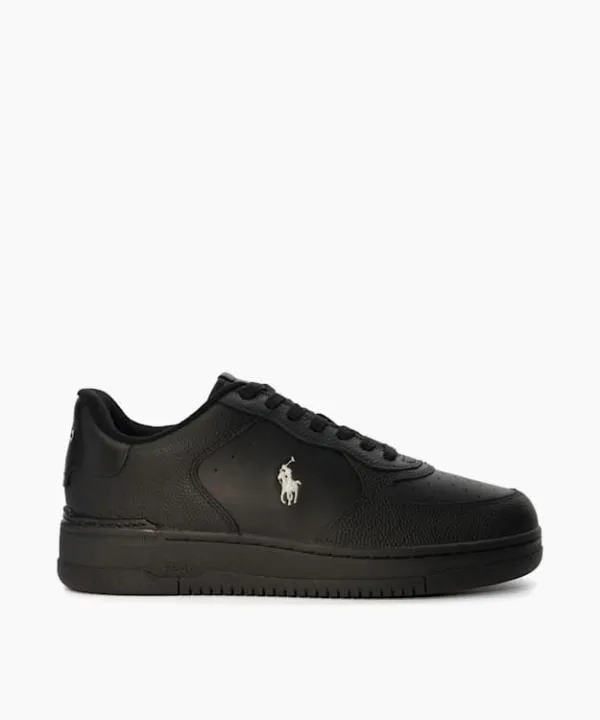 Dune London Casual Shoes Masters CrtSne Black Leather Trainers Dune London Black 8211 Men