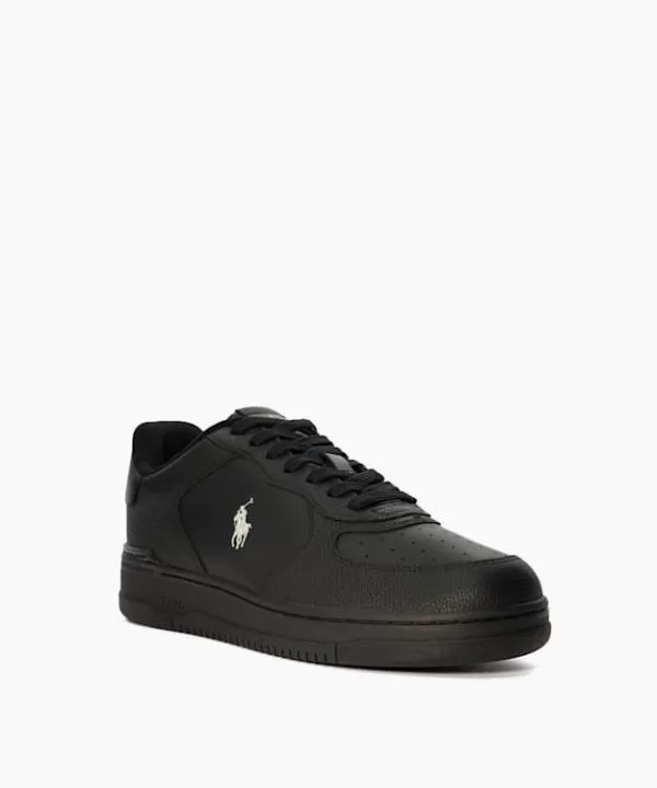 Dune London Casual Shoes Masters CrtSne Black Leather Trainers Dune London Black 8211 Men