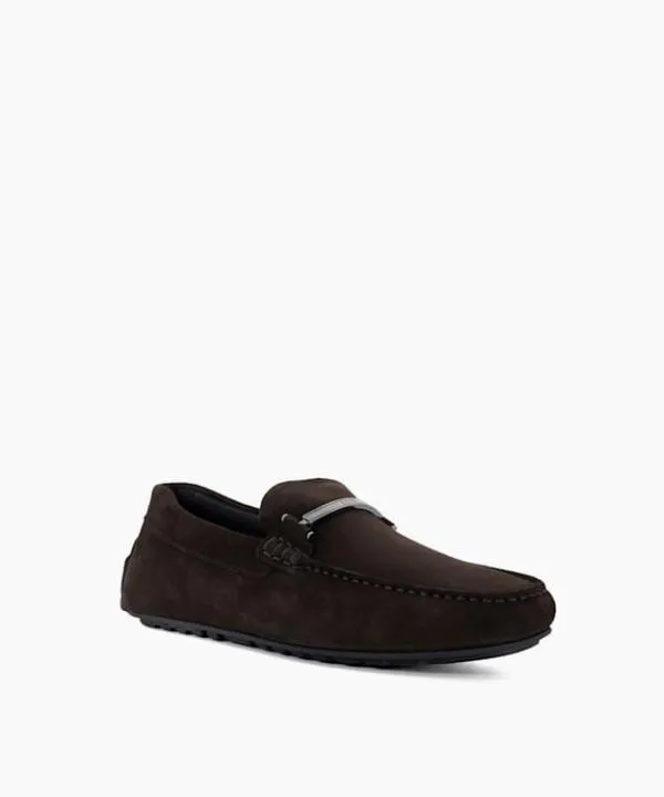 Dune London Casual Shoes Noel Snaffle De Brown Suede Driving Shoes Dune London Brown 8211 Men