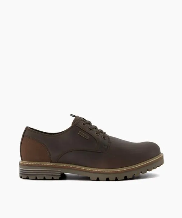 Dune London Casual Shoes Sandstone Brown Cleated Leather Gibson Shoes Dune London Brown 8211 Men