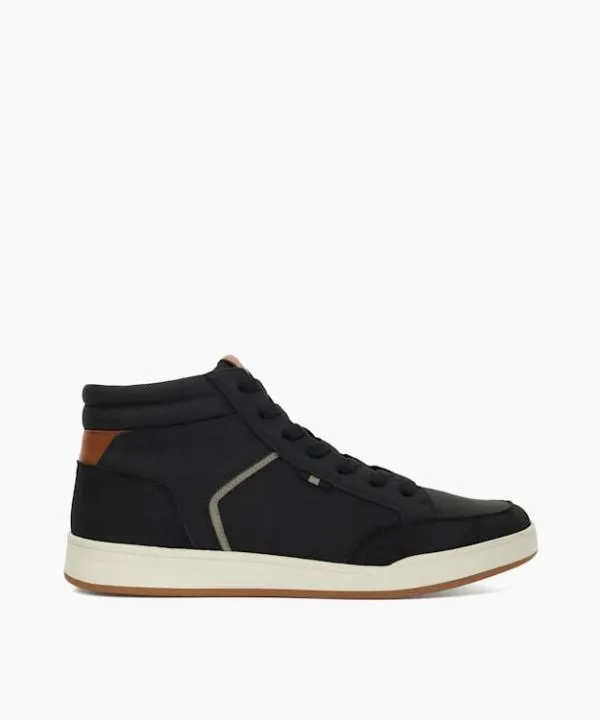 Dune London Casual Shoes Streets Black Canvas High Top Trainers Dune London Black 8211 Men Dune London Casual Shoes Streets Black Canvas High Top Trainers Dune London Black 8211 Men