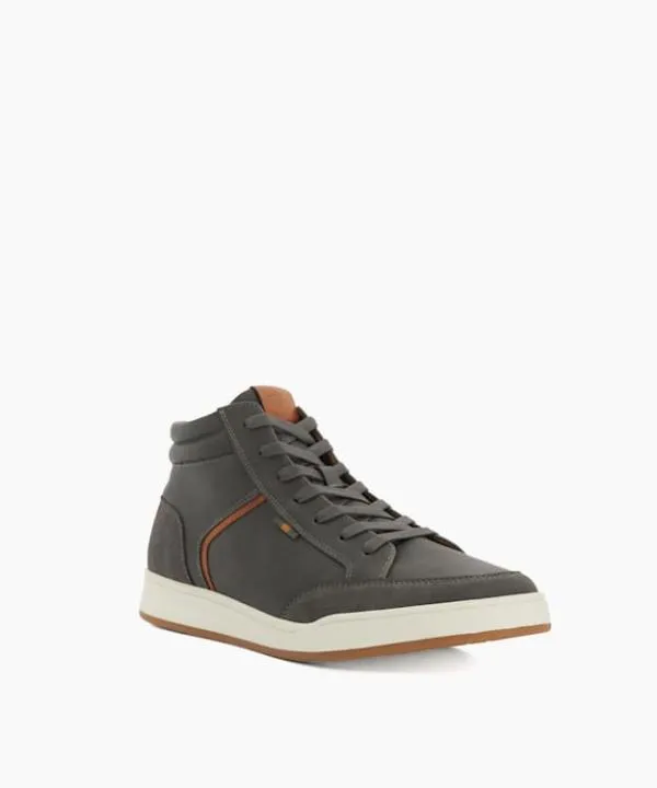 Dune London Casual Shoes Streets Grey Canvas High Top Trainers Dune London Grey 8211 Men Dune London Casual Shoes Streets Grey Canvas High Top Trainers Dune London Grey 8211 Men