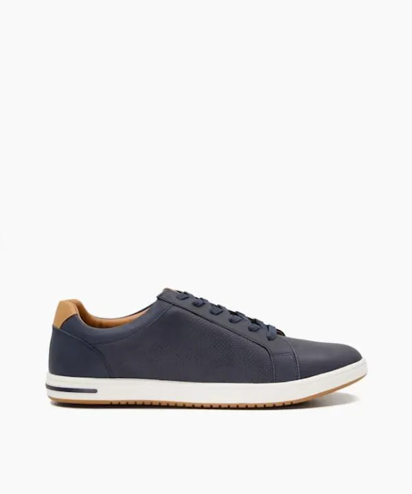 Dune London Casual Shoes Tezzy Navy Wide Fit Trainers Dune London Blue 8211 Men