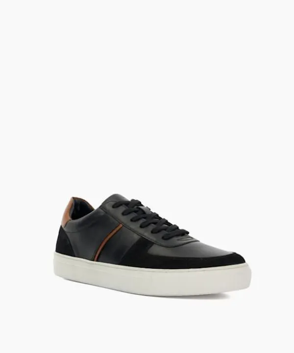 Dune London Casual Shoes Theron Black Leather Panel Detail Trainers Dune London Black 8211 Men Dune London Casual Shoes Theron Black Leather Panel Detail Trainers Dune London Black 8211 Men