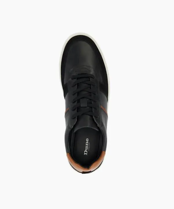 Dune London Casual Shoes Theron Black Leather Panel Detail Trainers Dune London Black 8211 Men Dune London Casual Shoes Theron Black Leather Panel Detail Trainers Dune London Black 8211 Men