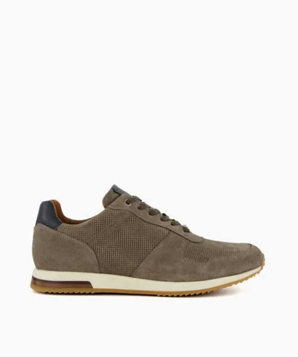 Dune London Casual Shoes Trilogy Grey LaceUp Runner Trainers Dune London Grey 8211 Men