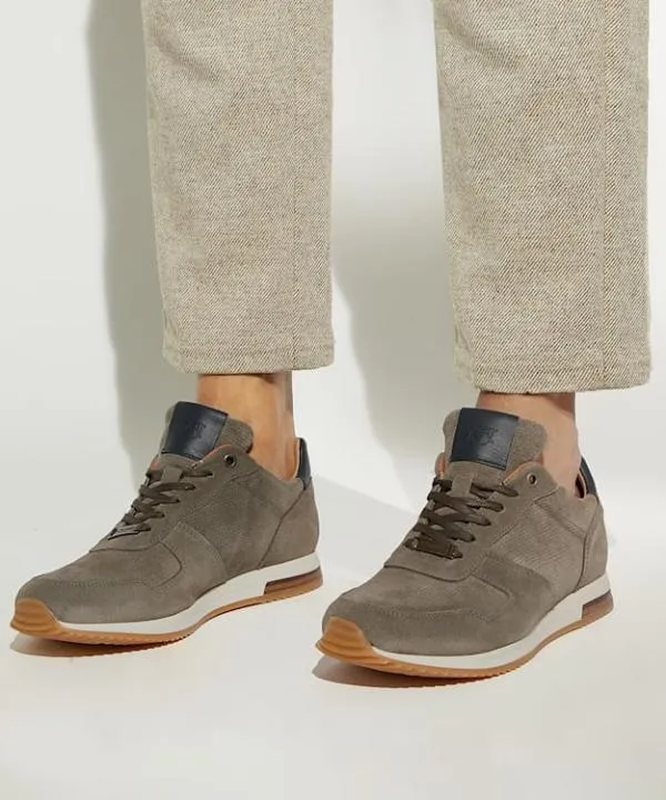 Dune London Casual Shoes Trilogy Grey LaceUp Runner Trainers Dune London Grey 8211 Men