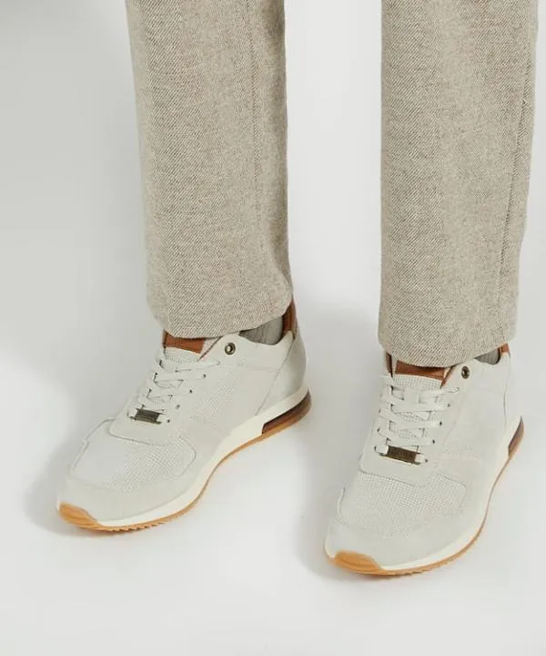 Dune London Casual Shoes Trilogy Off White LaceUp Runner Trainers Dune London White 8211 Men Dune London Casual Shoes Trilogy Off White LaceUp Runner Trainers Dune London White 8211 Men