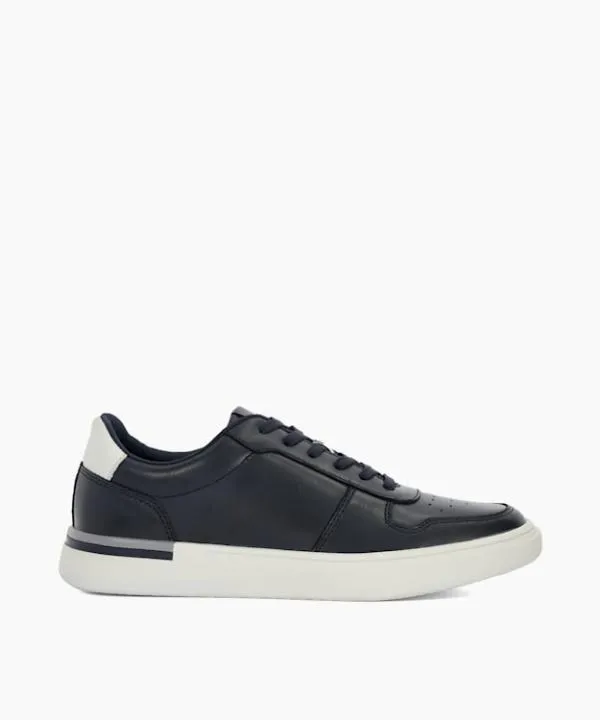 Dune London Casual Shoes Tycon Navy Lace Up Cupsole Trainers Dune London Blue 8211 Men