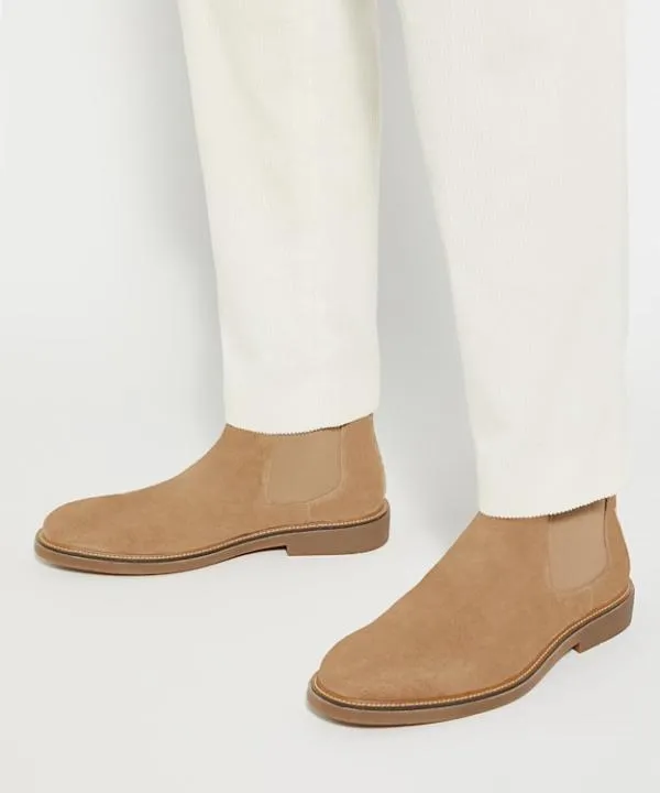 Dune London Chelsea Boots Connells Sand Round Toe PullOn Boots Dune London Neutral 8211 Men Dune London Chelsea Boots Connells Sand Round Toe PullOn Boots Dune London Neutral 8211 Men