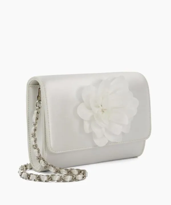 Dune London Clutch Bags Blossoming White Corsage Detail Wedding Clutch Dune London White 8211 Women Dune London Clutch Bags Blossoming White Corsage Detail Wedding Clutch Dune London White 8211 Women