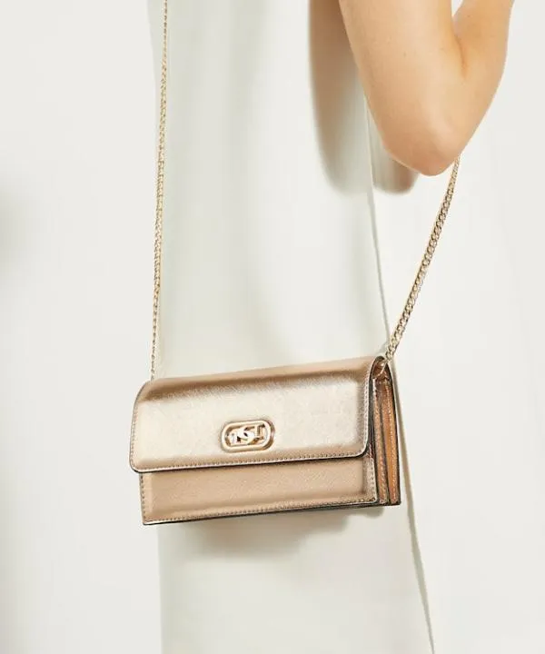 Dune London Crossbody Bags Sapphire Rose Gold Branded Micro Bag Dune London Metallic 8211 Women Dune London Crossbody Bags Sapphire Rose Gold Branded Micro Bag Dune London Metallic 8211 Women