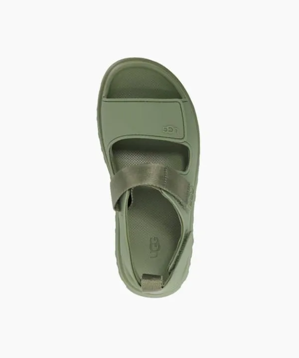 Dune London Flat Sandals Goldenglow Khaki Double Strap Chunky Sandals Dune London Green 8211 Women