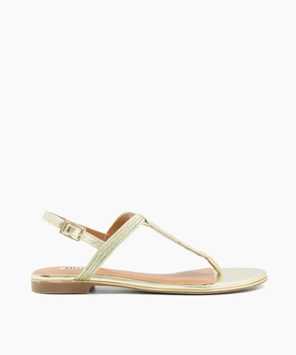 Dune London Flat Sandals Logics Gold ThongStrap Flat Sandals Dune London Metallic 8211 Women Dune London Flat Sandals Logics Gold ThongStrap Flat Sandals Dune London Metallic 8211 Women