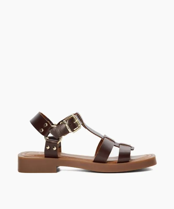 Dune London Flat Sandals Loto Dark Tan Leather Gladiator Sandals Dune London Brown 8211 Women Dune London Flat Sandals Loto Dark Tan Leather Gladiator Sandals Dune London Brown 8211 Women