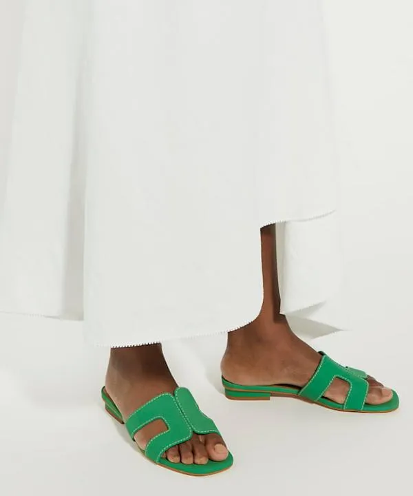 Dune London Flat Sandals Loupe Green Smart Slider Sandals Dune London Green Suede 8211 Women Dune London Flat Sandals Loupe Green Smart Slider Sandals Dune London Green Suede 8211 Women
