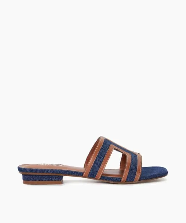 Dune London Flat Sandals Loupe Navy Denim Slider Sandals Dune London Blue 8211 Women Dune London Flat Sandals Loupe Navy Denim Slider Sandals Dune London Blue 8211 Women