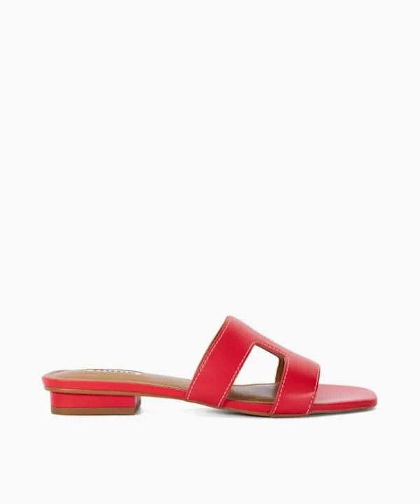Dune London Flat Sandals Loupe Red Smart Slider Sandals Dune London Red 8211 Women