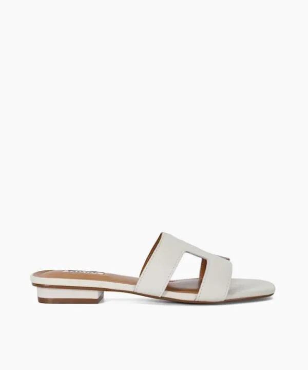 Dune London Flat Sandals Loupe White Smart Slider Sandals Dune London White 8211 Women
