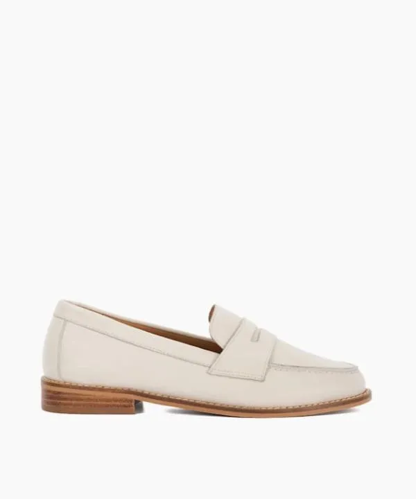 Dune London Flat Shoes Ginelli Ecru Penny Loafer Dune London Neutral 8211 Women