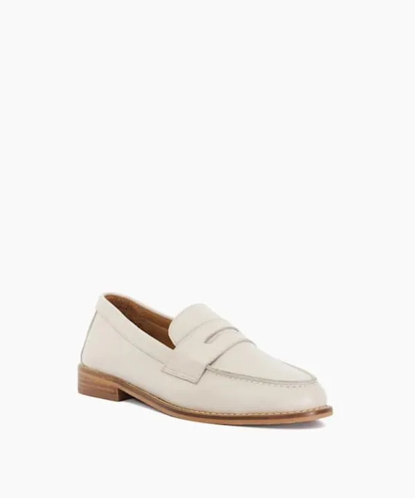 Dune London Flat Shoes Ginelli Ecru Penny Loafer Dune London Neutral 8211 Women