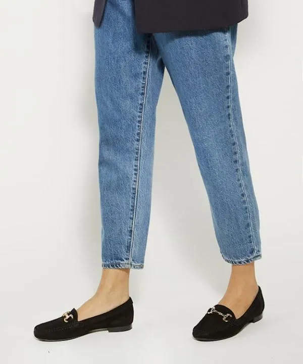 Dune London Flat Shoes Glenniee Black Suede Snaffle Trim Loafers Dune London Black 8211 Women Dune London Flat Shoes Glenniee Black Suede Snaffle Trim Loafers Dune London Black 8211 Women