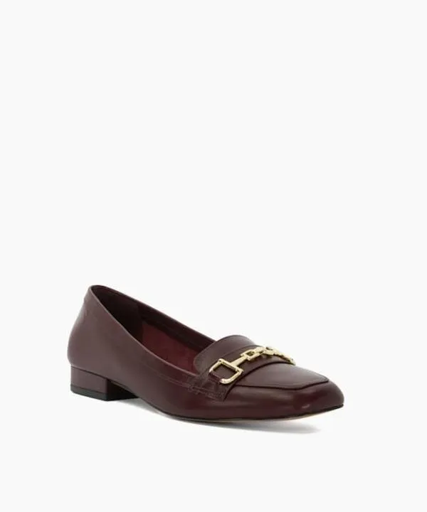 Dune London Flat Shoes Graice Dark Red Branded Snaffle Trim Square Toe Loafer Dune London Red 8211 Women Dune London Flat Shoes Graice Dark Red Branded Snaffle Trim Square Toe Loafer Dune London Red 8211 Women
