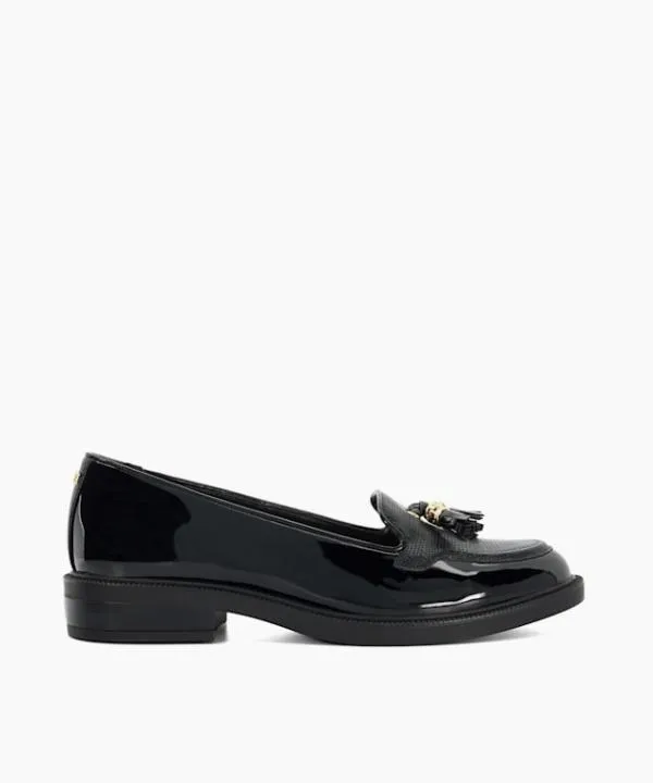 Dune London Flat Shoes Grape Black Patent Tassel Loafers Dune London Black 8211 Women