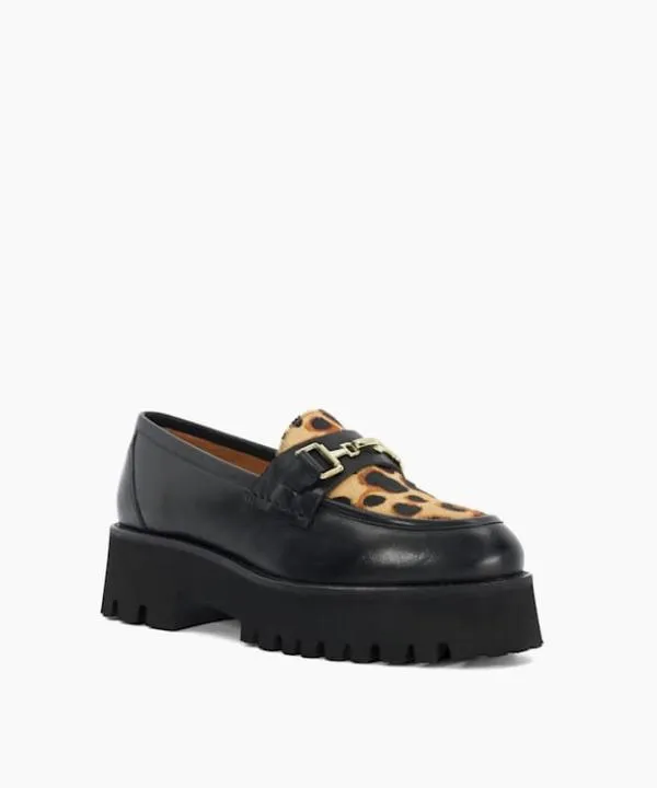Dune London Flat Shoes Groundbreaking Leopard Chunky Branded Snaffle Trim Loafer Dune London Animal 8211 Women Dune London Flat Shoes Groundbreaking Leopard Chunky Branded Snaffle Trim Loafer Dune London Animal 8211 Women