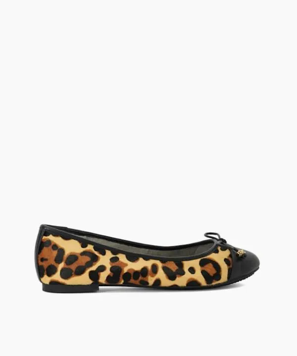 Dune London Flat Shoes Hallo Leopard CharmDetail Ballet Shoes Dune London Animal 8211 Women