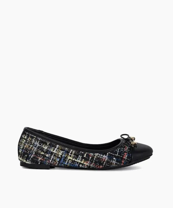 Dune London Flat Shoes Hallo Multi CharmDetail Ballet Shoes Dune London Multi Fabric 8211 Women
