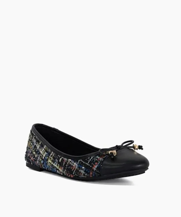 Dune London Flat Shoes Hallo Multi CharmDetail Ballet Shoes Dune London Multi Fabric 8211 Women
