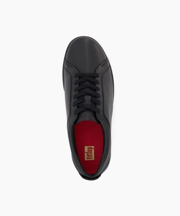 Dune London Flat Shoes Rally E01 Multi Black CupSole Leather LaceUp Trainers Dune London Black Leather 8211 Women