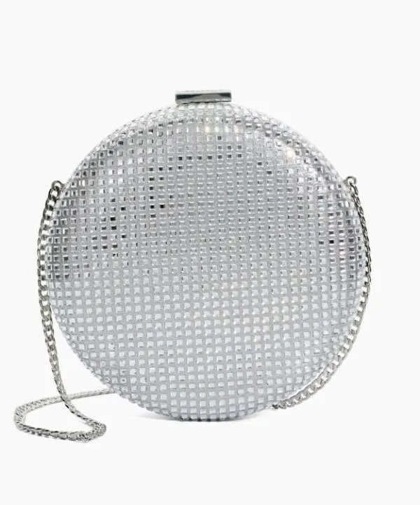 Dune London Handbags Blingo Silver Diamante Circular Clutch Bag Dune London Metallic 8211 Women Dune London Handbags Blingo Silver Diamante Circular Clutch Bag Dune London Metallic 8211 Women