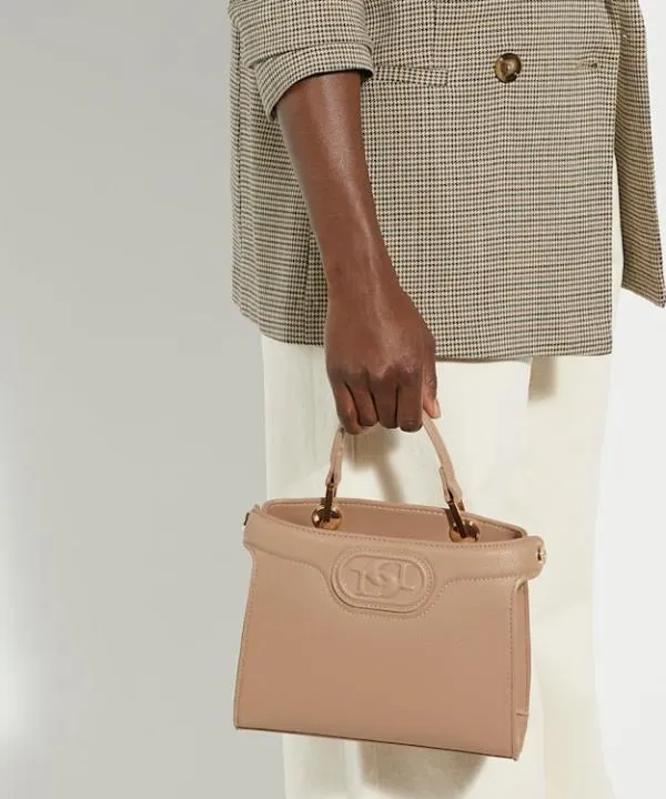 Dune London Handbags Daily Taupe Embossed Logo Tote Bag Dune London Neutral 8211 Women