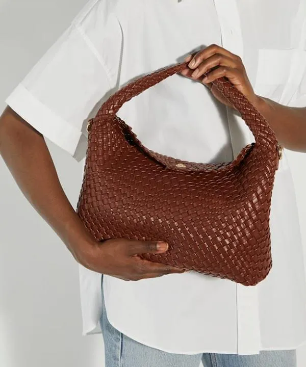 Dune London Handbags Deliberate Tan Woven Shoulder Bag Dune London Brown 8211 Women