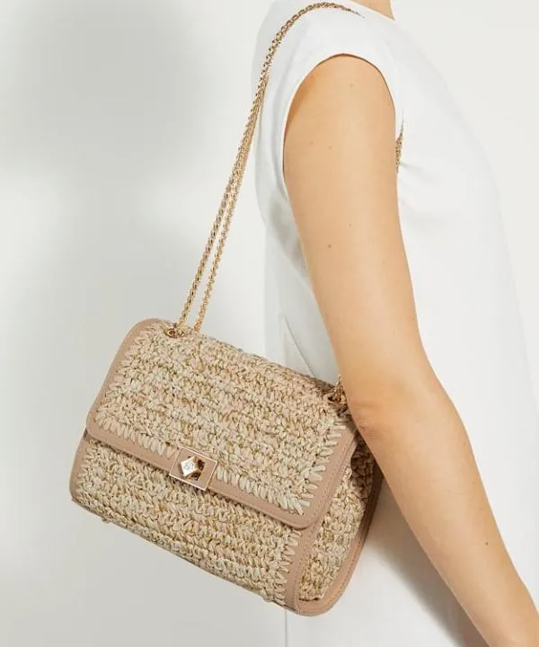 Dune London Handbags Delphinium Blush Lurex Thread Raffia Shoulder Bag Dune London Pink 8211 Women Dune London Handbags Delphinium Blush Lurex Thread Raffia Shoulder Bag Dune London Pink 8211 Women