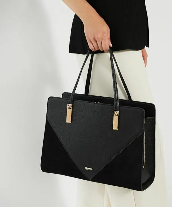 Dune London Handbags Denbeigh Black Medium Tote Bag Dune London Black Synthetic 8211 Women