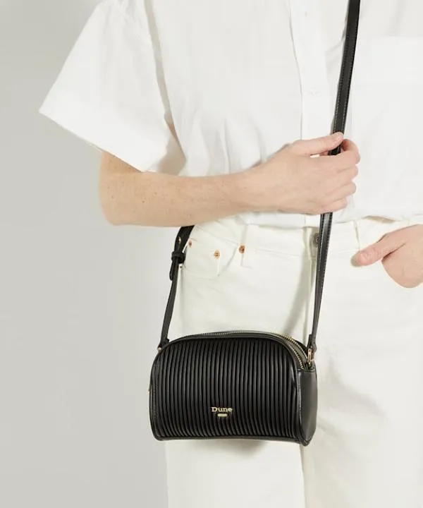 Dune London Handbags Detail Black SoftPleated Crossbody Bag Dune London Black 8211 Women Dune London Handbags Detail Black SoftPleated Crossbody Bag Dune London Black 8211 Women