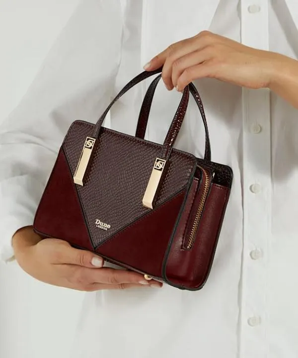 Dune London Handbags Dinkydenbeigh Berry Small Tote Bag Dune London Red 8211 Women
