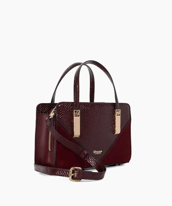 Dune London Handbags Dinkydenbeigh Berry Small Tote Bag Dune London Red 8211 Women