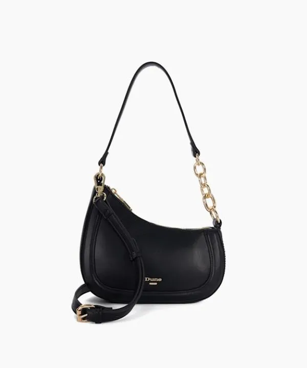 Dune London Handbags Direction Black Asymmetric Chain Detail Shoulder Bag Dune London Black 8211 Women Dune London Handbags Direction Black Asymmetric Chain Detail Shoulder Bag Dune London Black 8211 Women