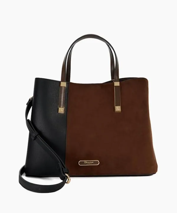 Dune London Handbags Dorry Dark Brown Textured Tote Bag Dune London Brown 8211 Women Dune London Handbags Dorry Dark Brown Textured Tote Bag Dune London Brown 8211 Women