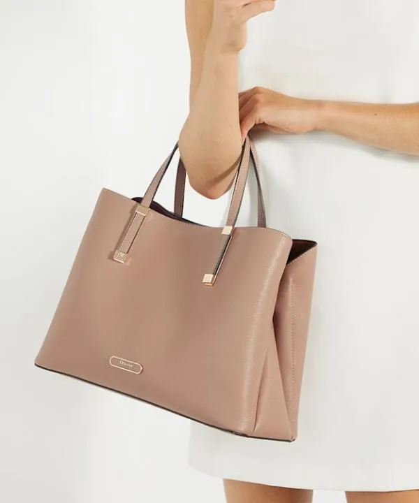 Dune London Handbags Dorry Taupe Branded Hardware Tote Bag Dune London Neutral 8211 Women Dune London Handbags Dorry Taupe Branded Hardware Tote Bag Dune London Neutral 8211 Women