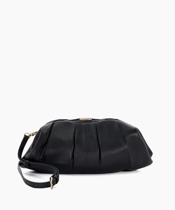 Dune London Handbags Drapery Black Oversized Leather Handheld Clutch Dune London Black 8211 Women Dune London Handbags Drapery Black Oversized Leather Handheld Clutch Dune London Black 8211 Women