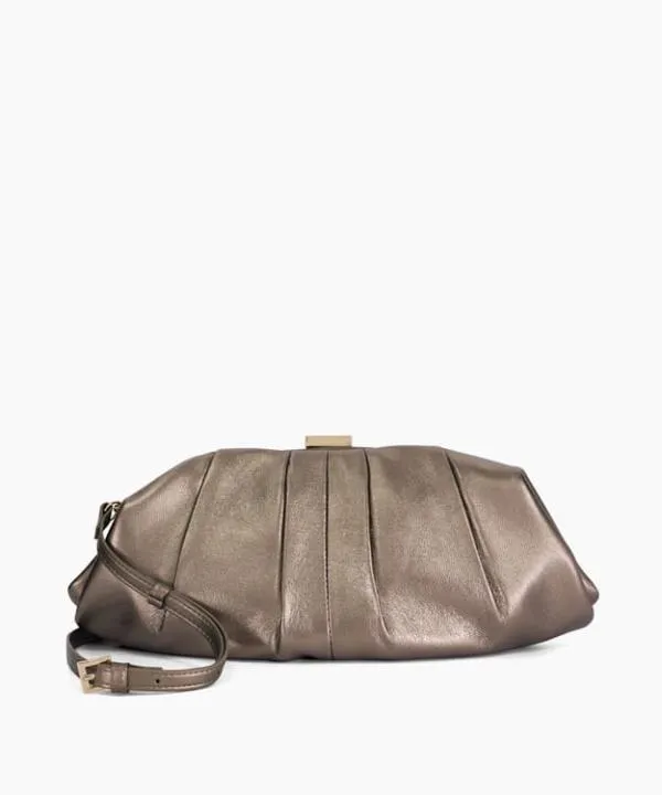 Dune London Handbags Drapery Pewter Oversized Leather Handheld Clutch Dune London Metallic 8211 Women Dune London Handbags Drapery Pewter Oversized Leather Handheld Clutch Dune London Metallic 8211 Women