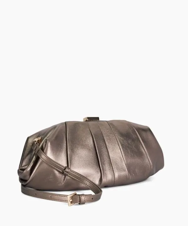 Dune London Handbags Drapery Pewter Oversized Leather Handheld Clutch Dune London Metallic 8211 Women Dune London Handbags Drapery Pewter Oversized Leather Handheld Clutch Dune London Metallic 8211 Women