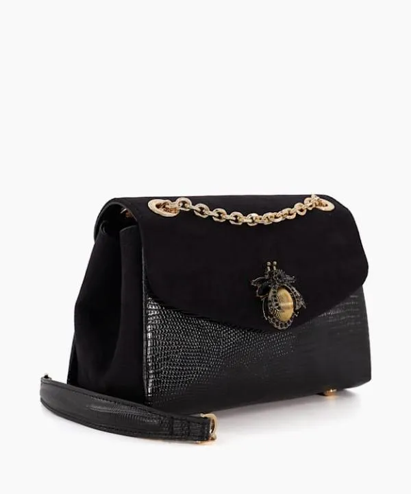 Dune London Handbags Dusk Black BugJewelDetail Crossbody Bag Dune London Black Synthetic 8211 Women Dune London Handbags Dusk Black BugJewelDetail Crossbody Bag Dune London Black Synthetic 8211 Women